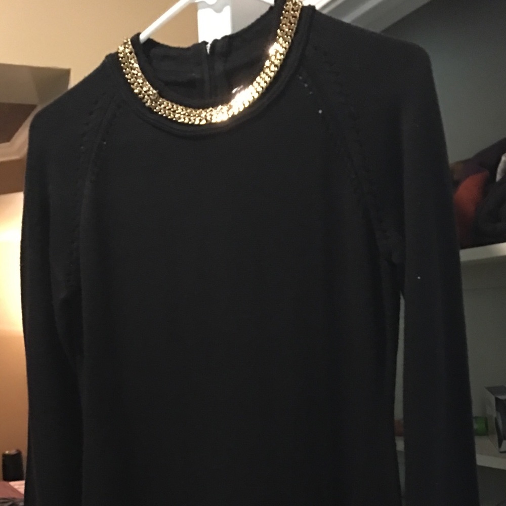New black knit dress by Calvin Klein