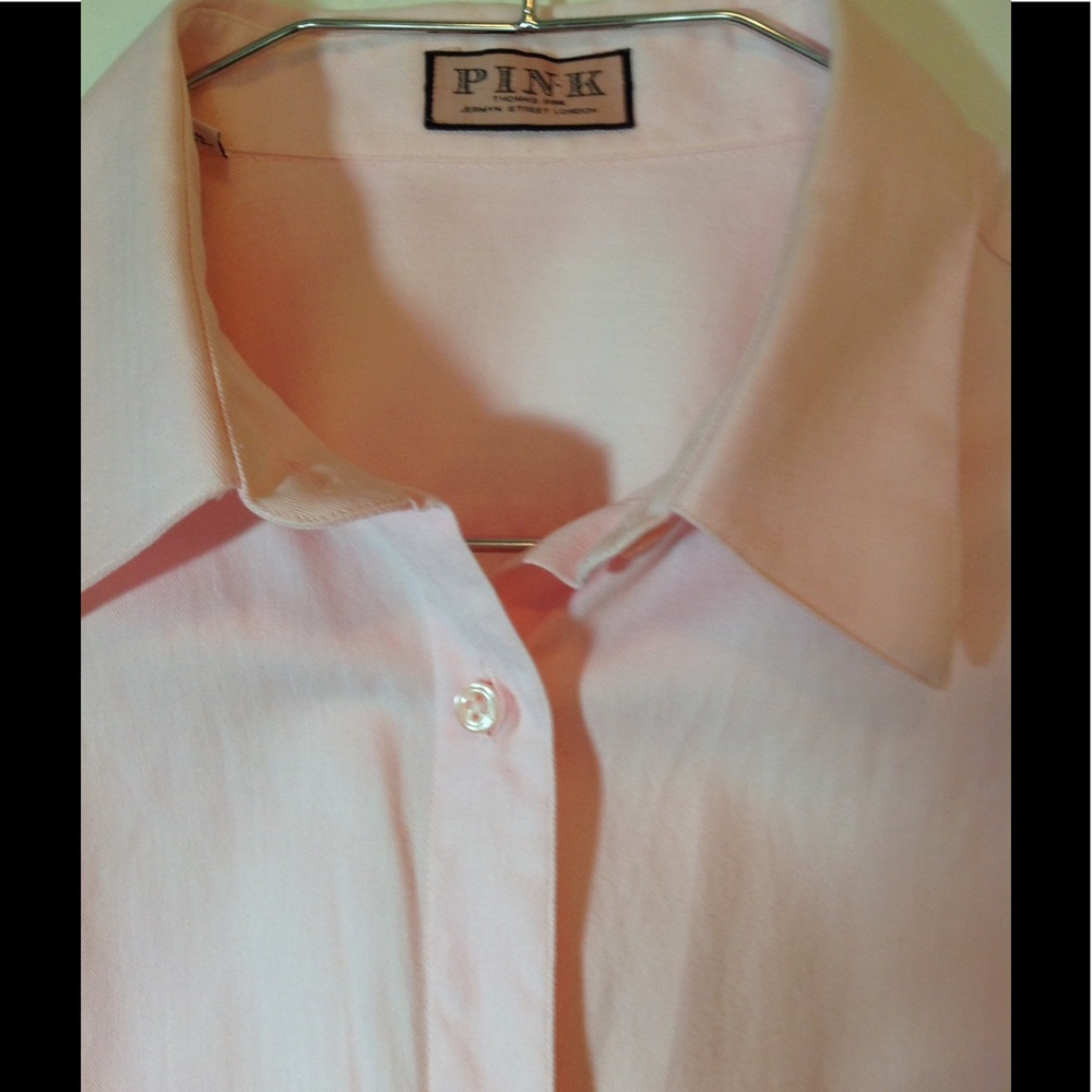 Thomas Pink, Pink Button Down Shirt Size14