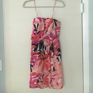 Strapless Tropical Banana Republic Dress