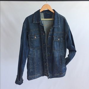Indigo Palms Denim Jacket (size L)