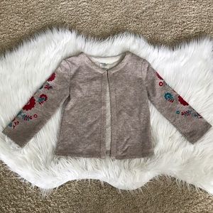 {Osh Kosh} Floral Sleeve Cardigan