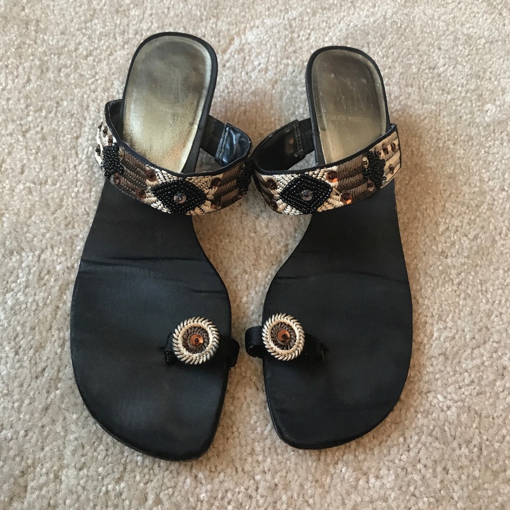 Ann Marino embroidered shoes