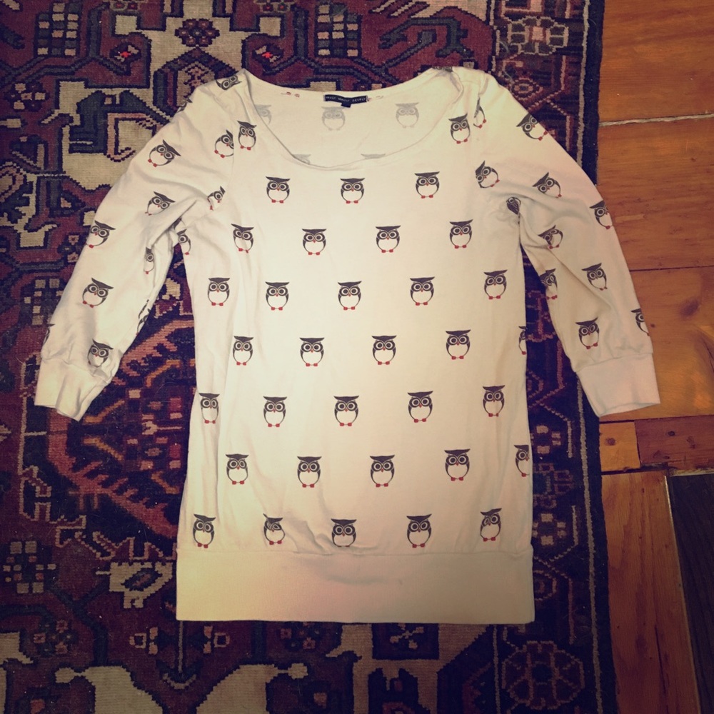 Urban Outfitters Truly Madly Deeply Scoop Owl Top