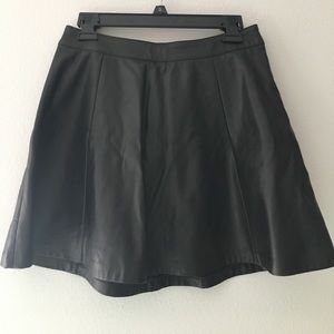 Black Leather Skirt