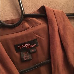 Halter dress in brownish bronze