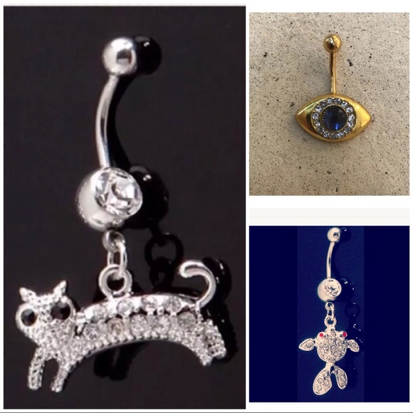TODAY ONLY🌺 all cubic zirconia Belly rings 8.00! - Picture 2 of 2