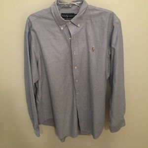 🚨25% OFF🚨Heathered Blue RL Button Down