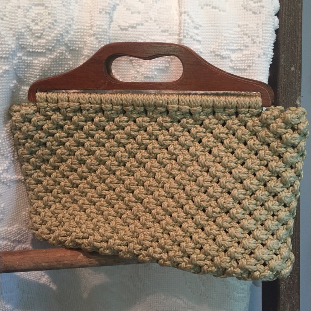 Vintage Knitted Clutch