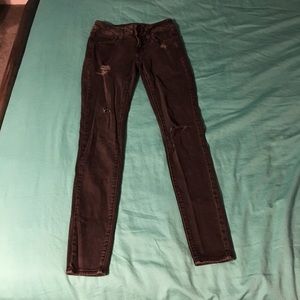 American Eagle black jegging size 0