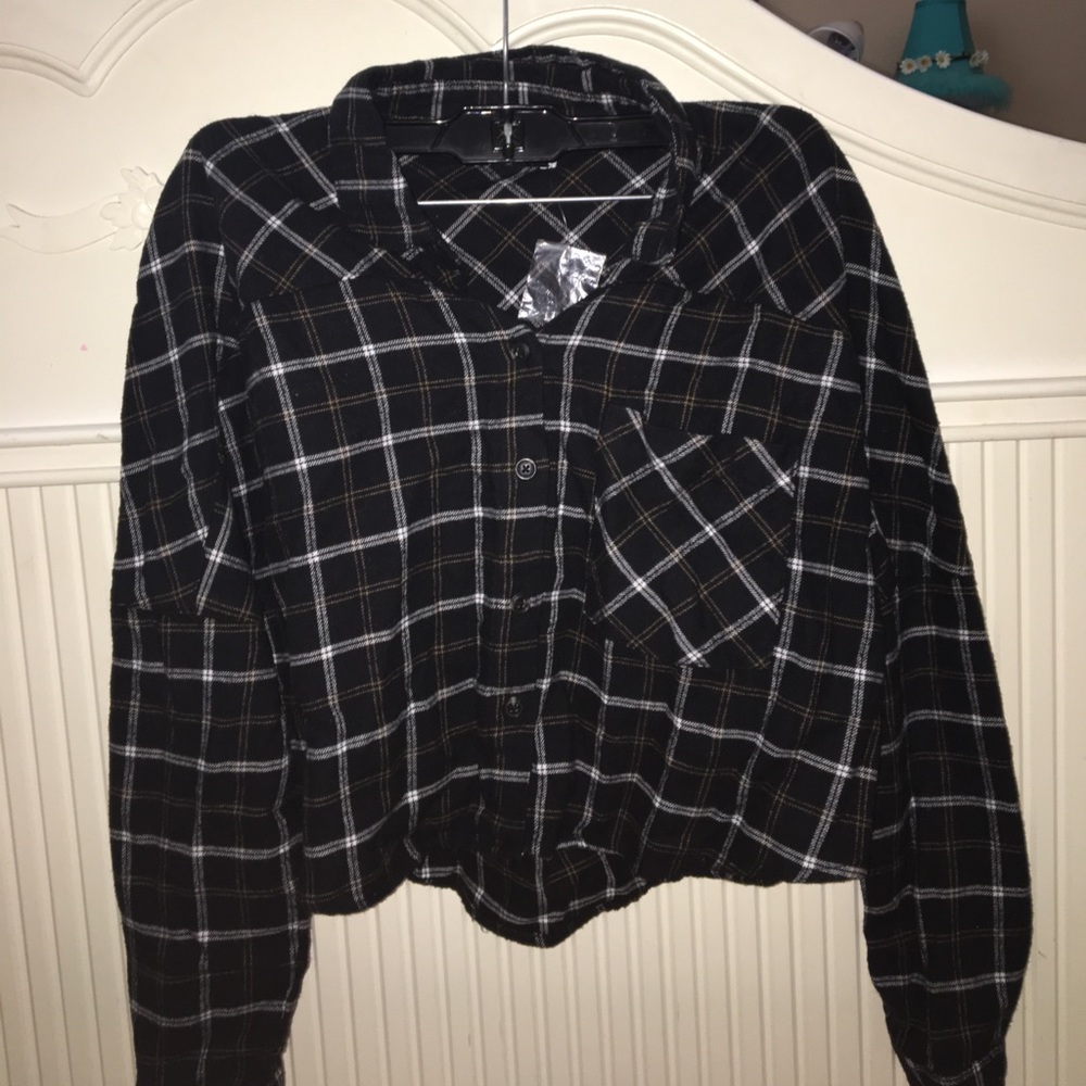 Cropped Urban Outfitters Flannel BRAND NEW