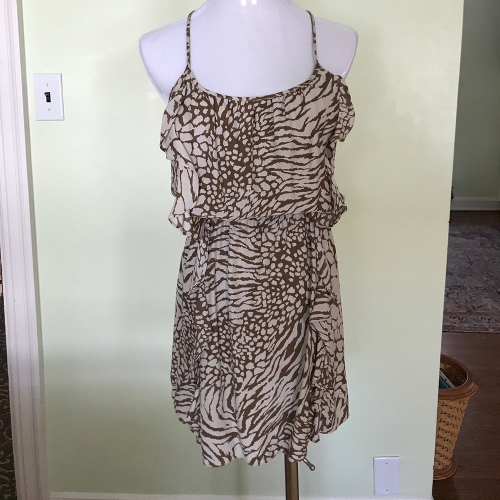 Parker Silk Animal Print Dress