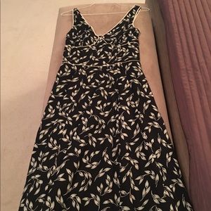 Lovely dark blue and white cotton dress