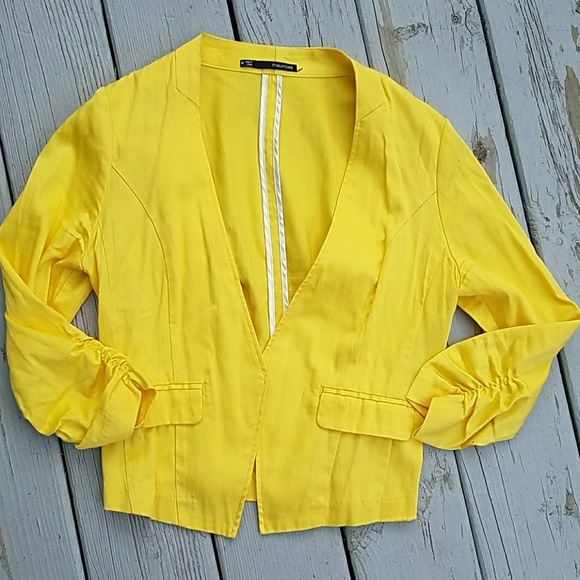 Maurices Jackets & Blazers - Maurices Yellow Blazer Medium 3/4 Sleeve
