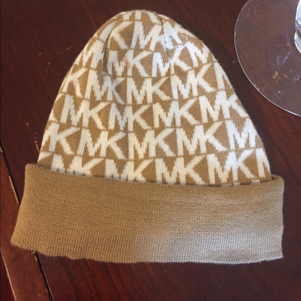 Authentic Tan Michael Kors beanie