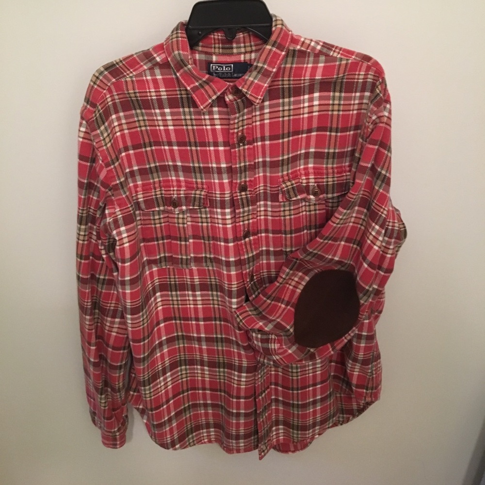 Polo RL Button Down with elbow patches