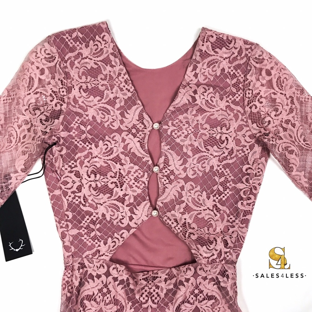 For love and lemons gorgeous pink lace dress