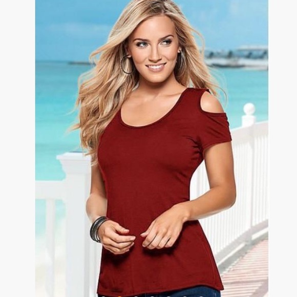 New🌺Cold Shoulder Blouse - Picture 2 of 5