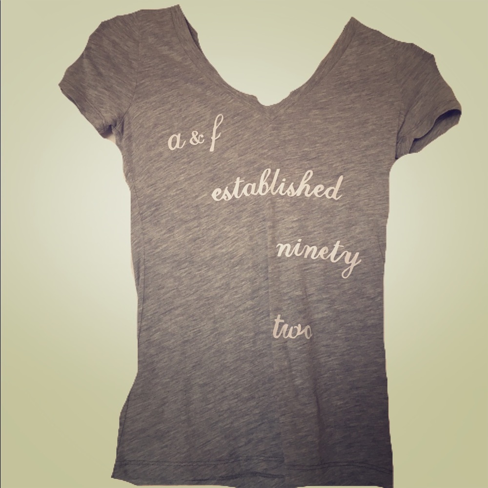 Abercrombie kids-Medium Gray v-neck