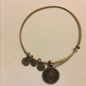 Alex & Ani E gold bangle