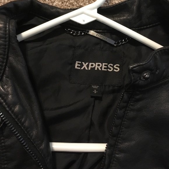 Express Faux  Leather Jacket - Picture 2 of 3