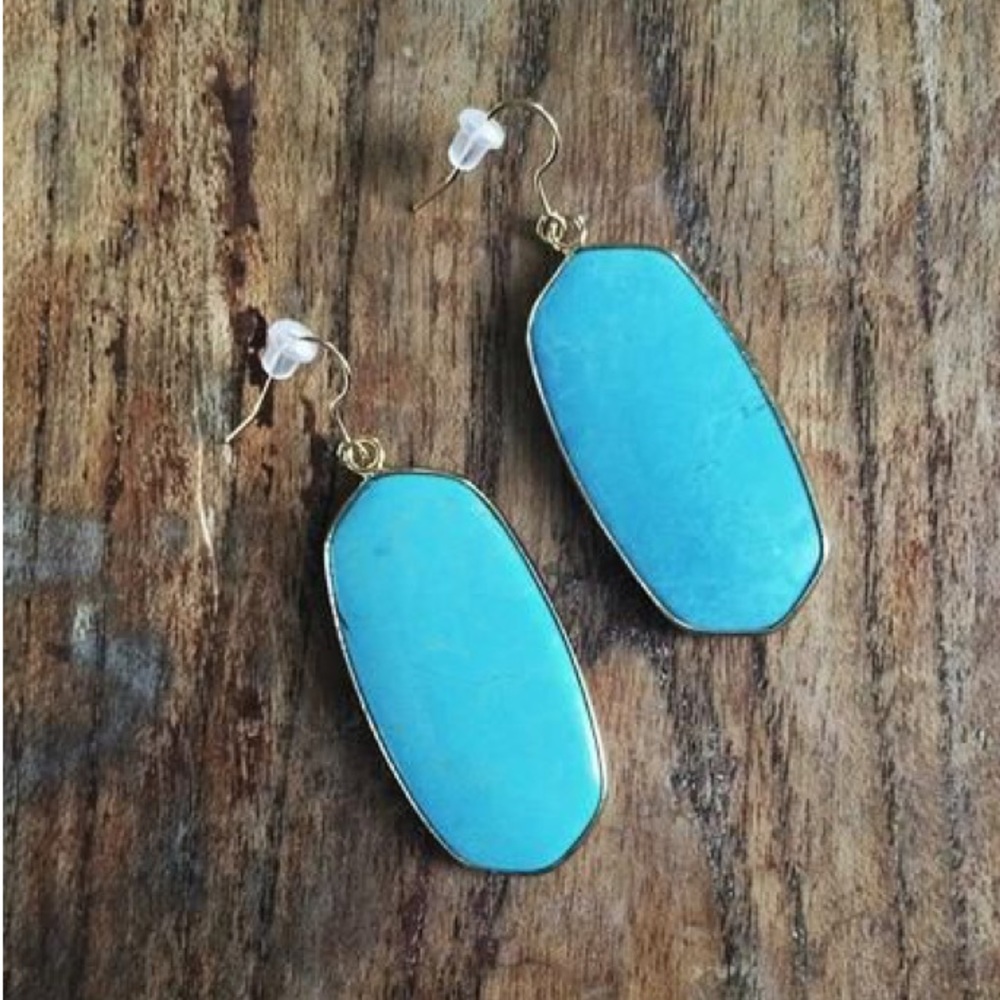 Meghan Bo Gemstone Earrings - Turquoise