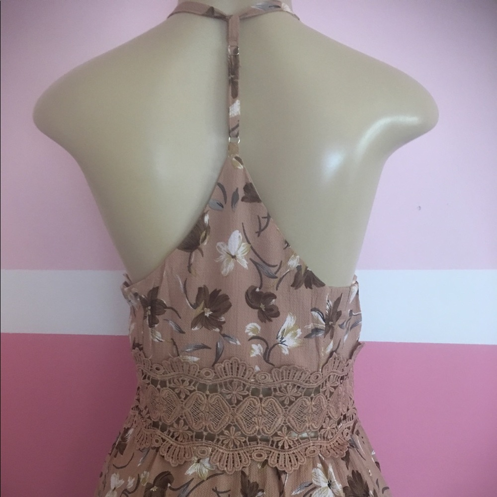 T-Back Floral Long Maxi Dress Lace - Picture 4 of 8