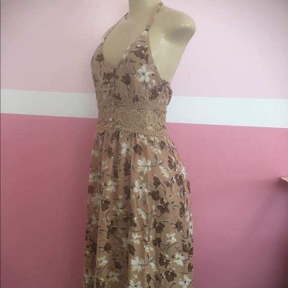 T-Back Floral Long Maxi Dress Lace - Picture 2 of 8