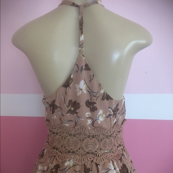 T-Back Floral Long Maxi Dress Lace - Picture 4 of 8