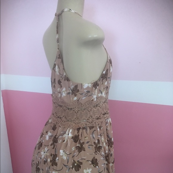 T-Back Floral Long Maxi Dress Lace - Picture 5 of 8