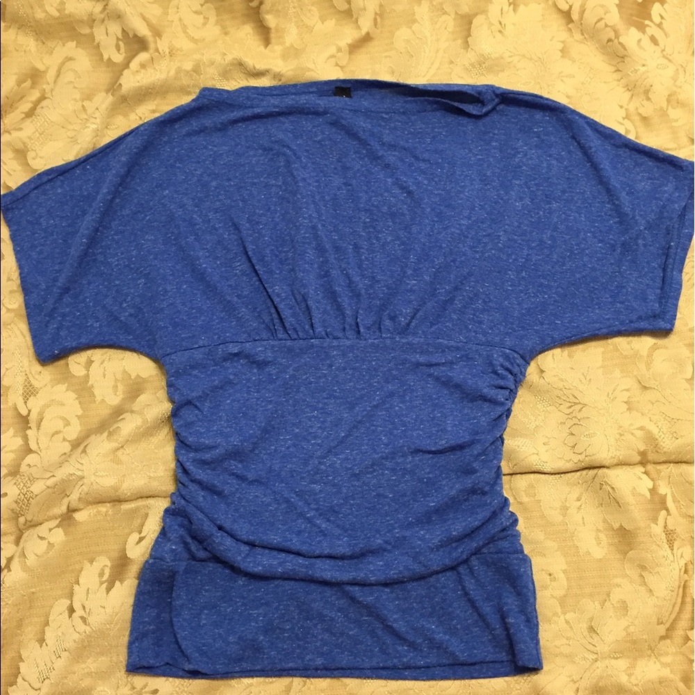 Sale*Blue Short Kimono Sleeve Top