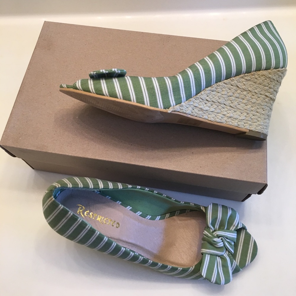 Restricted Peep Toe Wedge women's Shoes - Picture 2 of 3
