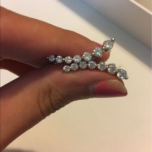 Rhinestone ear climbers