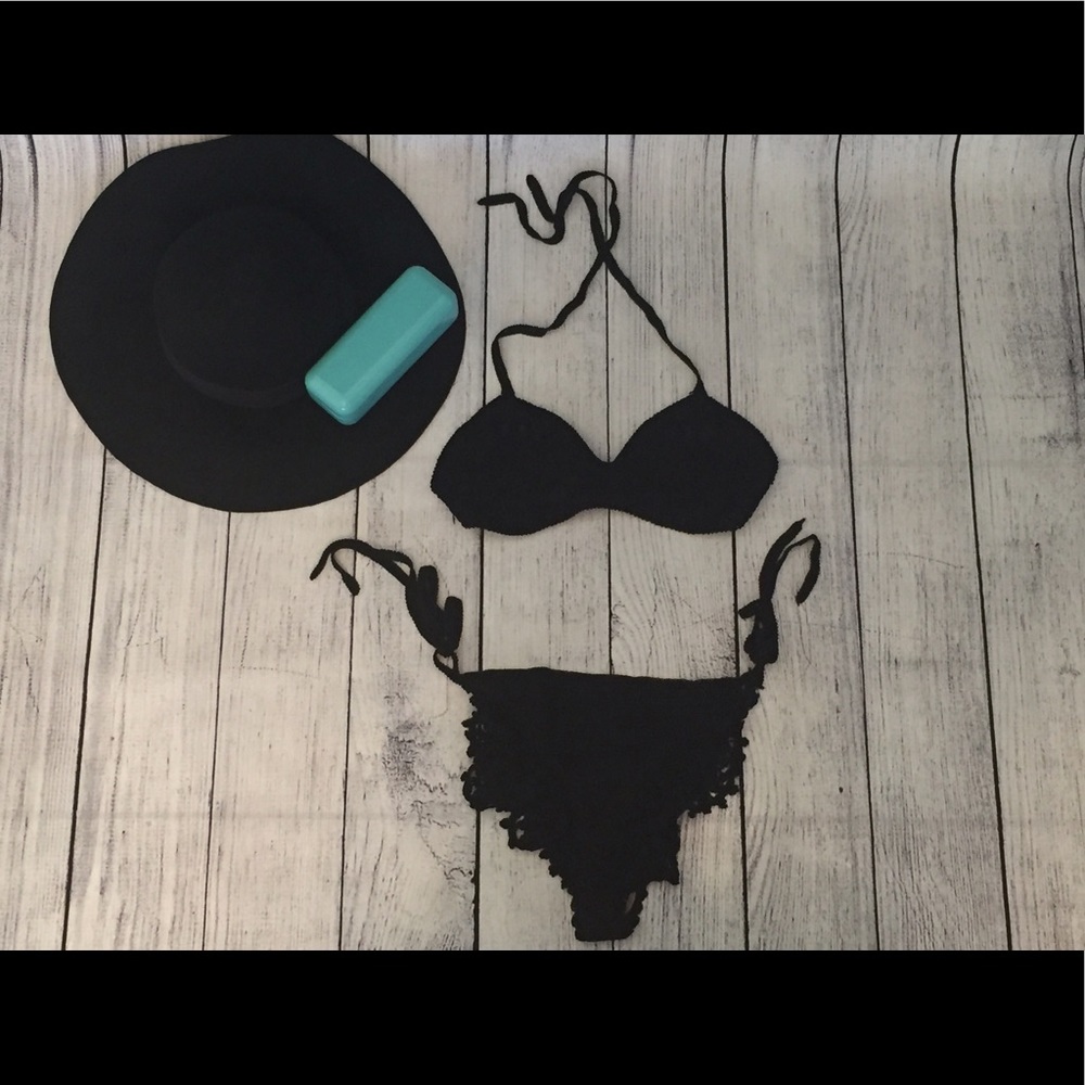 Black Crochet Bikini