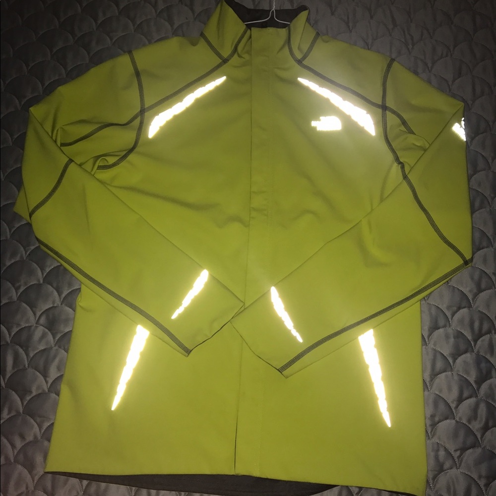 North Face running/weather full zip, reversible