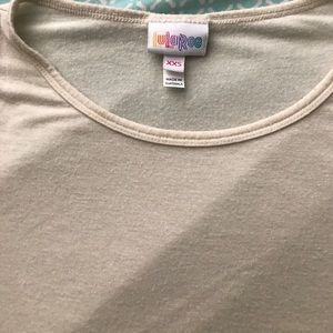 XXS lularoe Irma. Good condition. Cream color