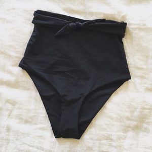 MARA HOFFMAN // Tie Front High Waisted Bikini