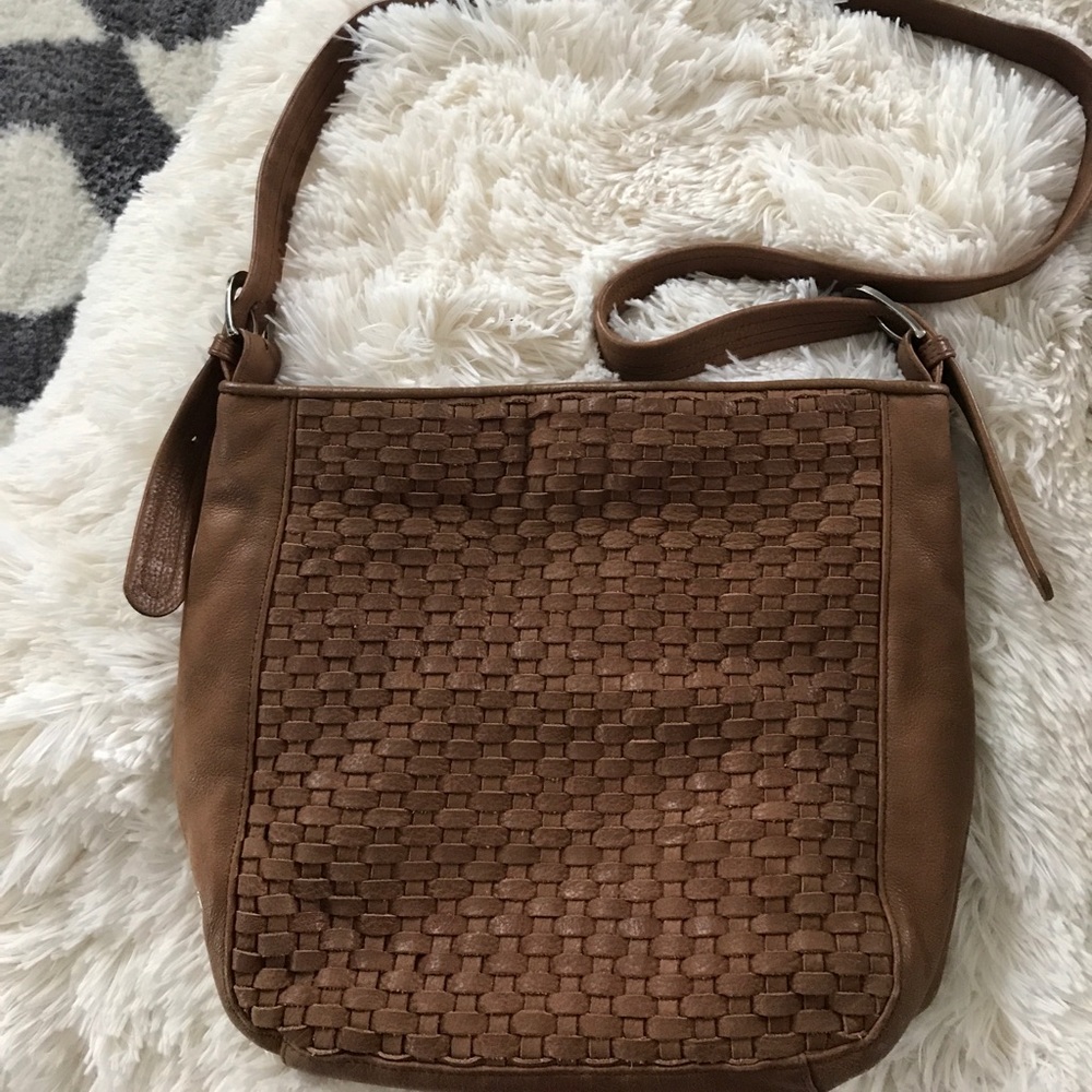 Tan Leather Cross Body Tignanello bag