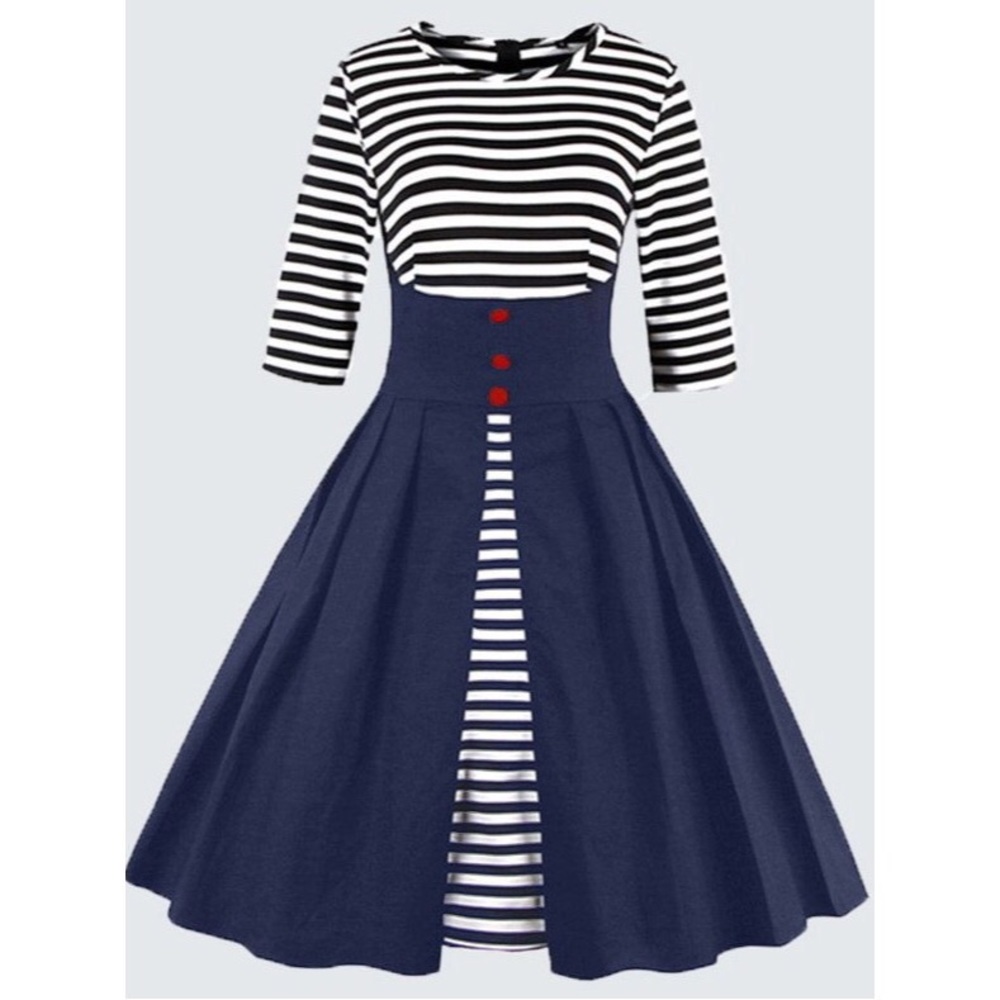 Vintage 1970's sailor dress