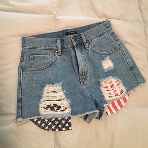July 4th S A L E // High Waisted Jean Shorts