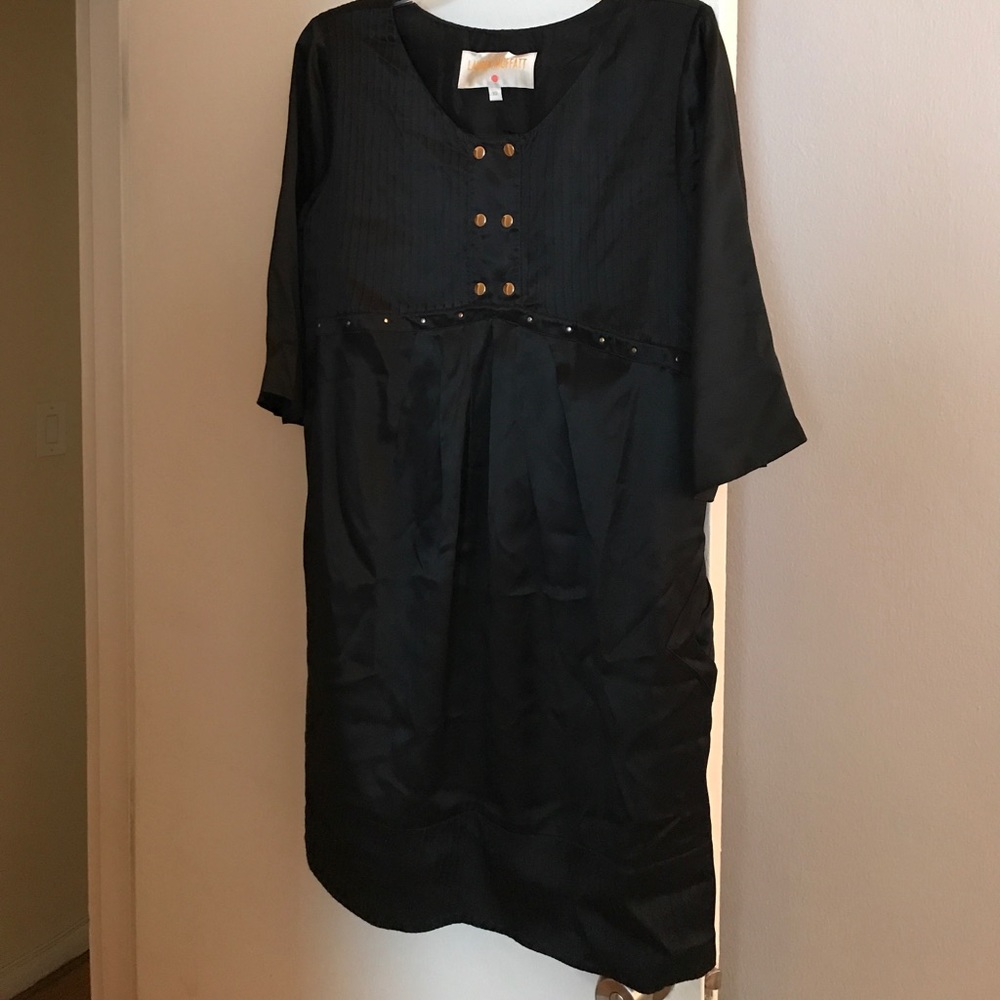 Lauren Moffat satin cocktail dress