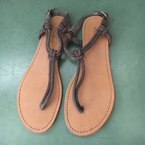 Grey Nine West Sandals