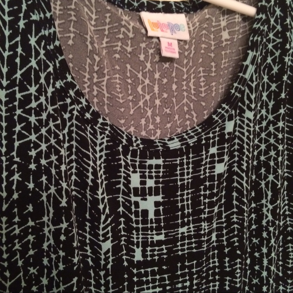 Lularoe Black and Mint Medium Nicole 👗