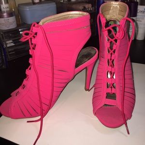 Hot pink heels