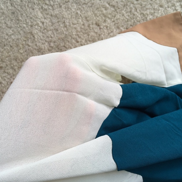 NWOT Z&I Green Contrast Doll Collar Dress - Picture 5 of 6