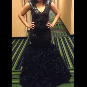 Custom-made prom dress