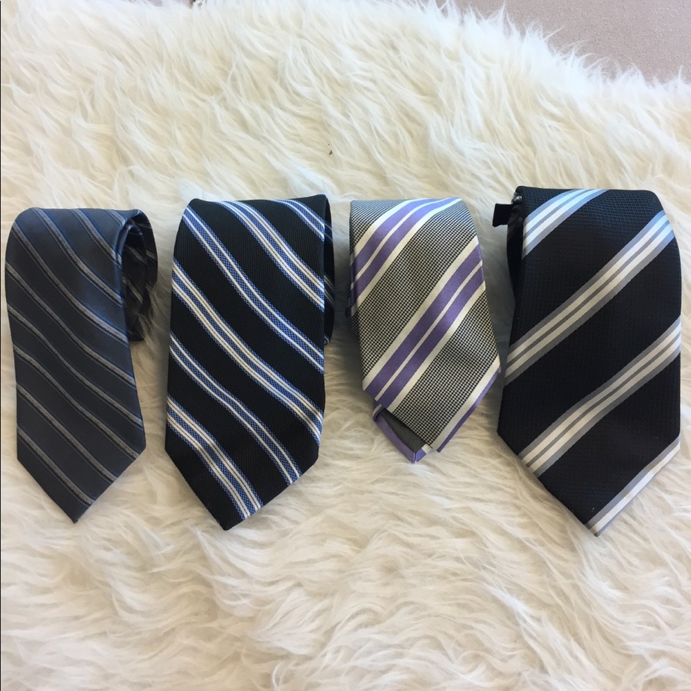 Set of Striped Ties (4)