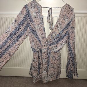Longsleve flowy bohemian romper