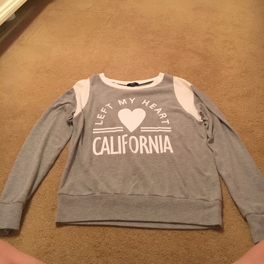 fuzzy long sleeve tee