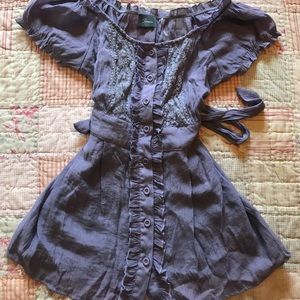 Purple Top w/Tied Waist