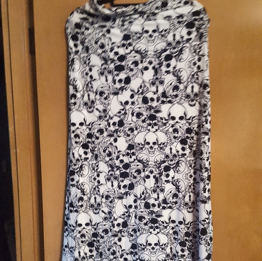 One Size skeleton maxi skirt